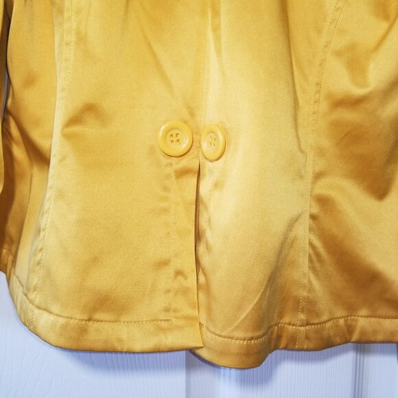 yellow blazer suit jacket coat size medium charlotte russe - Picture 10 of 10